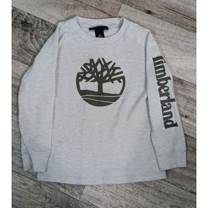 Timberland 4T Grey Thermal Casual Outdoor Logo Classic Pullover Shirt